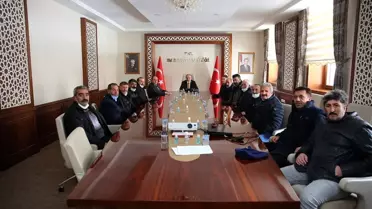 Vali Epcim'e Eko-Köy teşekkürü ziyareti