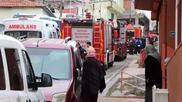 Boş evde çıkan yangında 1 kişi dumandan etkilendi