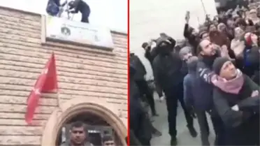 Suriye'de tedirgin eden anlar! Elektrik kesintisine sinirlenen yüzlerce kişi Türk şirketini bastı