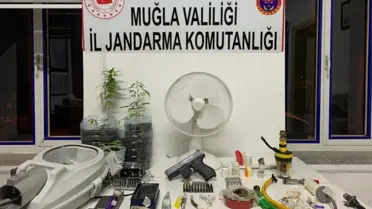 Muğla'da apart otele kurduğu düzenekle uyuşturucu yetiştiren zanlı tutuklandı