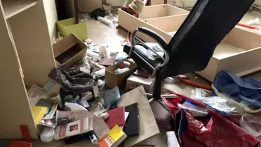 Gaziantep'te madde bağımlıları Aile Sağlığı Merkezini talan etti