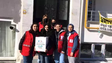 Genç kızılay İskilip'te 'Sevgi bohçası' projesini başlattı