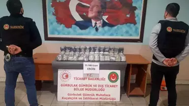 Gürbulak Sınır Kapısı'nda 55 kilogram eroin ele geçirildi