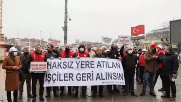Belediye İş Sendikası üyelerinden Bakırköy Belediyesi önünde 'işe iade' eylemi