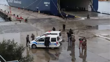 Son dakika: Çeşme Limanı'nda 'terör tatbikatı' yapıldı
