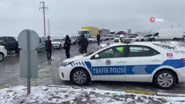 Konya'da ulaşıma kar engeli