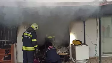 Son dakika... Bodrum'da yangın çıkan ev kullanılamaz hale geldi