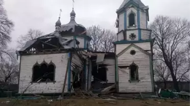 Jitomir'in bir köyündeki 150 yıllık kilise tahrip oldu
