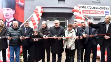 Çan Belediyesi tekstil atölyesi açıldı