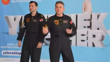 DOĞU ANADOLU KARİYER FUARI'NDA SOLOTÜRK PİLOTLARINA YOĞUN İLGİ
