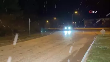 Düzce'de kar yağışı başladı