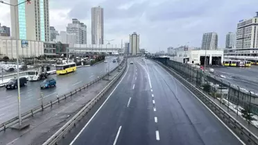 Vatandaşlar uyarıları dikkate aldı, iş çıkış saati yollar boş kaldı