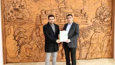 Eğitim-Bir-Sen Nevşehir Şube Başkanı Mustafa Çiftci'den Rektör Aktekin'e ziyaret