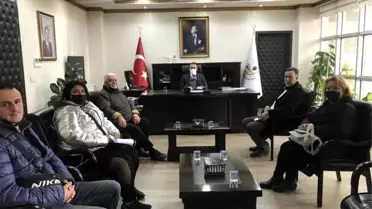 Burhaniye'de Kaymakam Memiş, yeni muhtar ve heyetini kabul etti