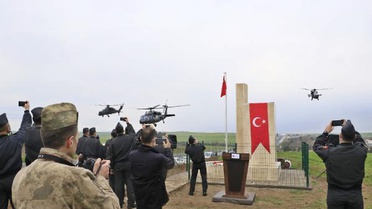 DİYARBAKIR'DA ŞEHİT OLAN 4 ASKERİN ANITI RESTORE EDİLİP, TÖRENLE AÇILDI