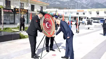 Kemer'de Çanakkale Zaferi törenle kutlandı