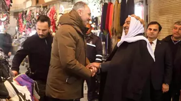 Kuş, esnaf ve vatandaşlarla biraya geldi