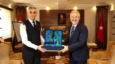 Başkan Erdem'den, Yalçınkaya'ya nezaket ziyareti