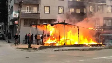 Son dakika haber | Bursa'da manav dükkanında yangın çıktı, alevler araçlara sıçradı