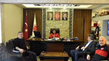 Avrupa ikincisi özel sporcu Ünlü, Genel Sekreter koltuğuna oturdu