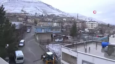 Çiçek açan badem ağaçları kar altında kaldı