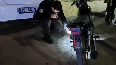 Çalınan motosiklet, gece kartalları tarafından bulundu