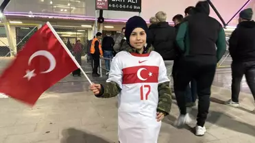 Konyalı taraftarlardan milli takıma destek