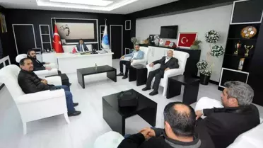 Rektör Karacoşkun'a ziyaretler sürüyor