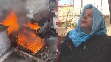 Kebapçıda yangın çıktı, yanındaki dört binayla birlikte itfaiye aracı da kullanılamaz hale geldi