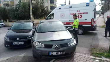İki otomobilin çarpıştığı kazada 1 kişi yaralandı