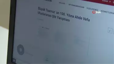 Büyük Taarruz emrinin verildiği Afyonkarahisar'da 'Uluslararası Şiir Yarışması'