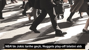 NBA'de Jokic tarihe geçti, Nuggets play-off biletini aldı