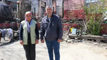 Evleriyle tüp bebek için biriktirdikleri paraları da yanan aileye devlet elini uzattı