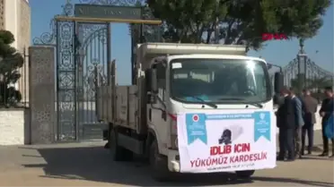 İDLİB'E YARDIM KAMYONU