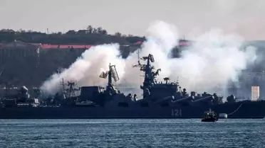 Ukrayna, Rus kruvazör gemisini vurdu