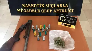 Eve yapılan baskında esrar ve 4 bin 635 TL para ele geçirildi