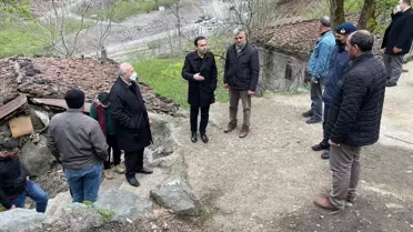 Trabzon'da heyelan nedeniyle 5 ev boşaltıldı