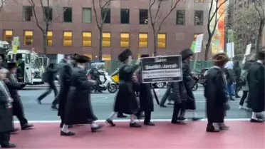 New York'ta İsrail karşıtı protesto gösterisi