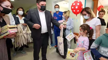Başkan Kılıç'tan hastanedeki çocuklara 23 Nisan sürprizi