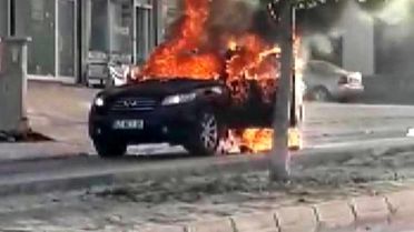 Konya'da cip alev alev yandı