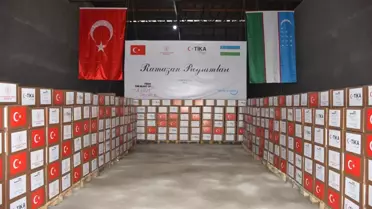 TİKA, Özbekistan'daki ihtiyaç sahibi 2 bin aileye gıda yardımı yaptı