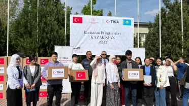 TİKA, Kazakistan'da ihtiyaç sahiplerine ramazan kolileri dağıttı