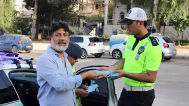 Kırıkhan'da emniyet kemerinin önemini anlatan uygulama yapıldı