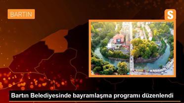 Bartın Belediyesinde bayramlaşma programı düzenlendi