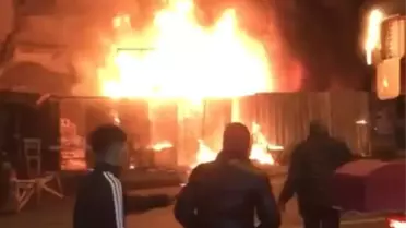 Şişli'de korkutan yangın