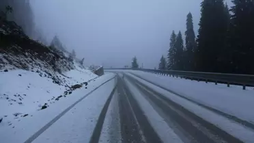 Ilgaz Dağı'nda mayıs ayında kar sürprizi