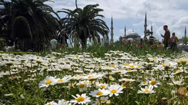 Tarihi Yarımada'da turist yoğunluğu
