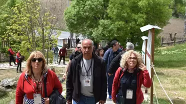 Karavanlı turistler Arslantepe Höyüğü'nü gezdi