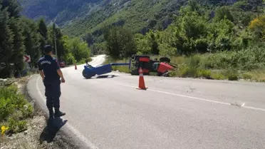 Son dakika haberi: Antalya'da devrilen traktörünün altında kalan çiftçi öldü