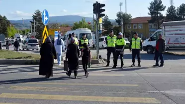 Kütahya Tavşanlı'da 'Yayalar İçin 5 Adımda Güvenli Trafik'